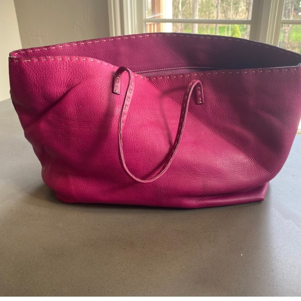 Fendi bag selleria pink tote